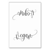Budget Vegan Table Tent-kaart Kaart (Voorkant)