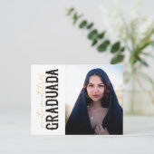 BUDGET veinte veintitrés Graduada Post Kaart (Staand voorkant)