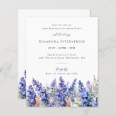 BUDGET VERASSING 18e Verjaardag Juli Geboortebloem (Voorkant / Achterkant)