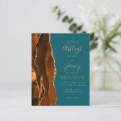 Budget verbrand Oranje Blauwgroen Aparte Weddensch (Staand voorkant)