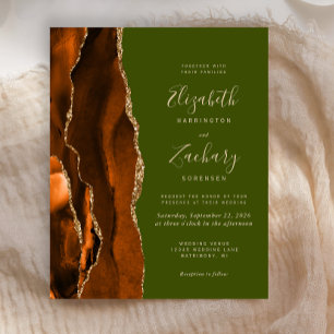 Budget verbrande Sinaasappel agaat olijf groene br