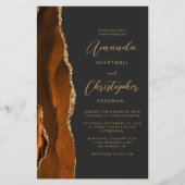 Budget Verbrande Sinaasappel Gold Agate Dark Weddi (Voorkant)