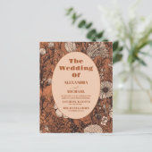 Budget verbrande Sinaasappel Wildflower bruiloft (Staand voorkant)