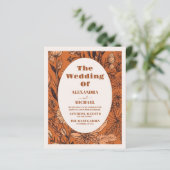 Budget verbrande Sinaasappel Wildflower bruiloft (Staand voorkant)