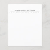 BUDGET Verfijnd monogram minimalistisch huwelijk (Achterkant)