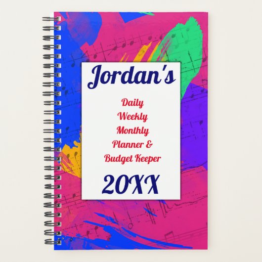 Budget verfpenseelstreken planner (Voorkant)