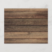 Budget verhuis aankondiging Rustic boerderij hout Flyer (Achterkant)