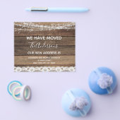 Budget verhuisbericht Rustic boerderijhuis hout Flyer (Enkel)