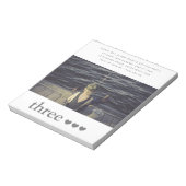 Budget Verjaardag Foto Uitnodiging Notitieblok (Linkerzijde)