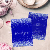 Budget verjaardagscolletje royal blue glitter - da kaart