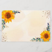 Budget verjaardagsdagszonnebloempitten behalve dat (Achterkant)