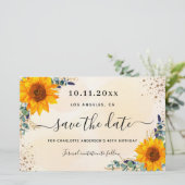 Budget verjaardagsdagszonnebloempitten behalve dat (Staand voorkant)