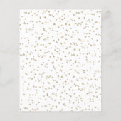 Budget Verjaardagsfeest Confetti Script Uitnodigin (Achterkant)