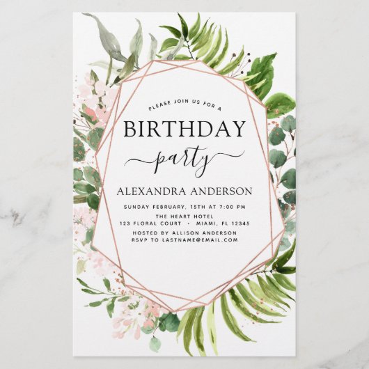 Budget Verjaardagsfeest Eucalyptus Botanisch (Voorkant)