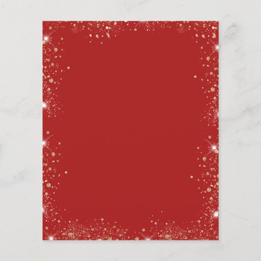 Budget verjaardagsfeest rode goudballonnen (Achterkant)