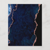 Budget verjaardagsfeestje agate marble blue roos g (Achterkant)