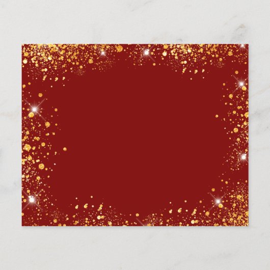 Budget verjaardagsfeestje rood gouden jurk save th (Achterkant)