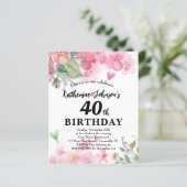 Budget,  verjaardagsflorale heldere kleuren (Staand voorkant)