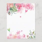 Budget,  verjaardagsflorale heldere kleuren (Achterkant)