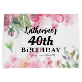 Budget,  verjaardagsflorale heldere kleuren groot cadeauzakje (Voorkant)