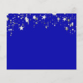 Budget verjaardagskoninklijke blauwe foto Opslaan (Achterkant)