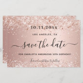 Budget verjaardagspartij roos goud met uitzonderin (Voorkant / Achterkant)