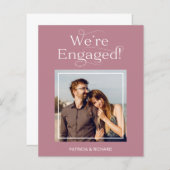 Budget Verloving Aankondiging Fotokaarten (Voorkant / Achterkant)