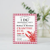 BUDGET Verloving Foto Crawfish Party nodigt uit (Staand voorkant)