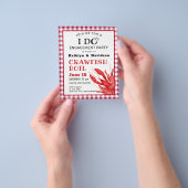 BUDGET Verloving Foto Crawfish Party nodigt uit Flyer (Hand)