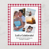 BUDGET Verloving Foto Crawfish Party nodigt uit Flyer (Achterkant)