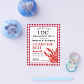 BUDGET Verloving Foto Crawfish Party nodigt uit Flyer (Enkel)