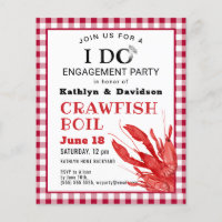 BUDGET Verloving Foto Crawfish Party nodigt uit