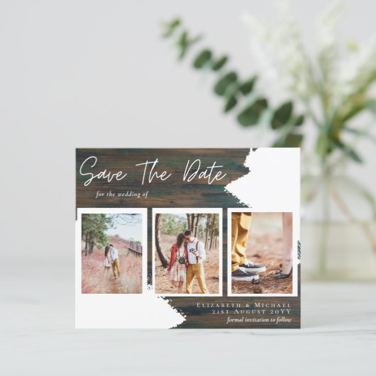 BUDGET Verloving Foto RUSTIC BEWAART DATUM (Staand voorkant)