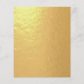 Budget Verloving Uitnodiging voor Faux Gold Foil (Achterkant)