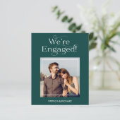 Budget Verlovingsaankondiging Save The Date Foto (Staand voorkant)