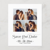 Budget Verlovingsaankondiging Save The Date Foto (Achterkant)