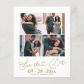 Budget Verlovingsaankondiging Save The Date Foto (Achterkant)