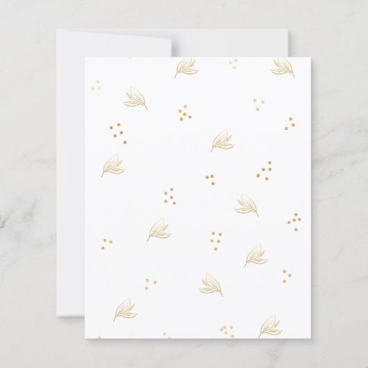 Budget Verpleegster Afstuderen Wit Goud Bloemen (Achterkant)