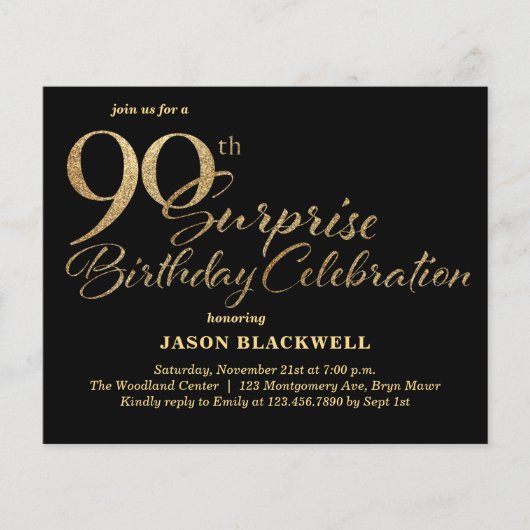 Budget Verrassing 90e verjaardag viering (Voorkant)