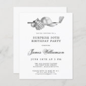 BUDGET Verrassing Golf 30e Verjaardag Uitnodiging (Voorkant / Achterkant)