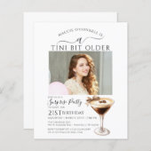 BUDGET VERRASSINGSFEEST Tini Bit Oudere Martini 21 (Voorkant / Achterkant)