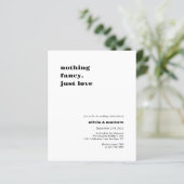 BUDGET Vet Monogram Casual Foto Bruiloft (Staand voorkant)