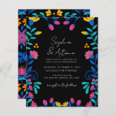 Budget Vibrant Mexicaanse Floral Fiesta bruiloft (Voorkant / Achterkant)