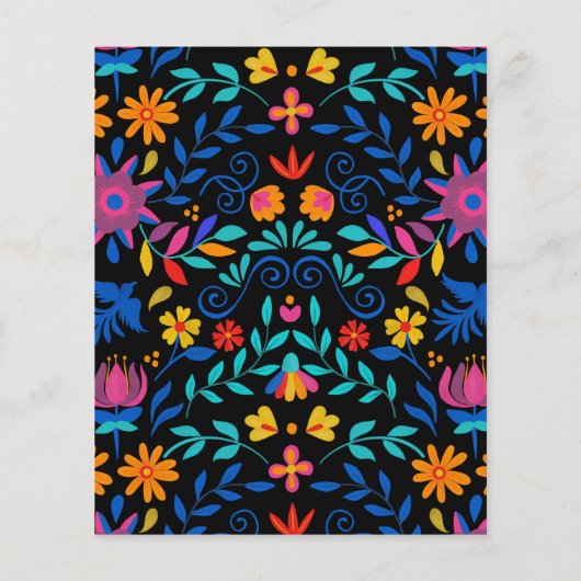 Budget Vibrant Mexicaanse Floral Fiesta bruiloft (Achterkant)