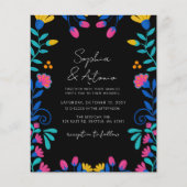 Budget Vibrant Mexicaanse Floral Fiesta bruiloft (Voorkant)