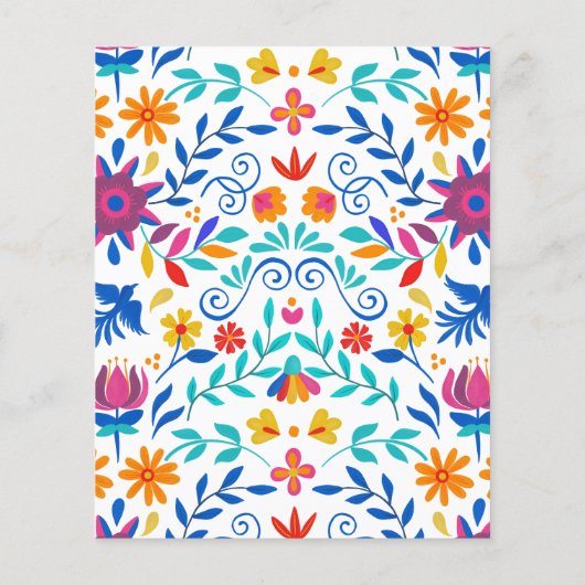 Budget Vibrant Mexicaanse Floral Fiesta bruiloft (Achterkant)