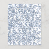 Budget Victoriaans  Frans Blauw Bruiloft (Achterkant)