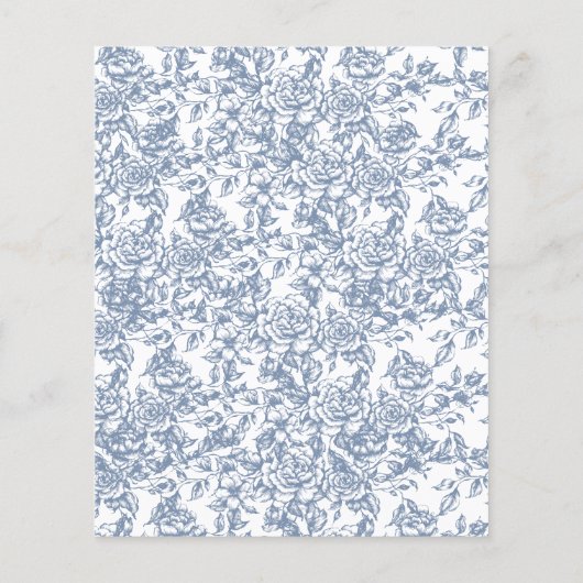 Budget Victoriaans  Frans Blauw Bruiloft (Achterkant)