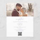 Budget Victoriaans Frans Foto QR Code Bruiloft (Achterkant)