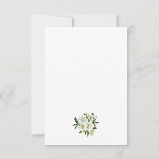 Budget Viering van het leven Bloemen Begrafenis Me Notitiekaartje (Achterkant)